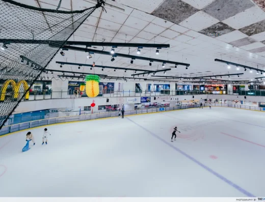 Blue Ice Skating Rink